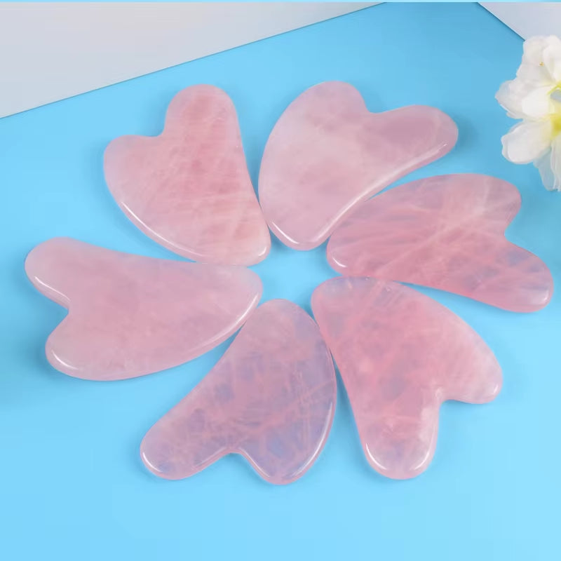 Natural Stone Guasha Jade Facial Beauty Scraping Massage Tools Firm Skin Care Face Gua Sha SPA Physical Therapy Gue Che Roller