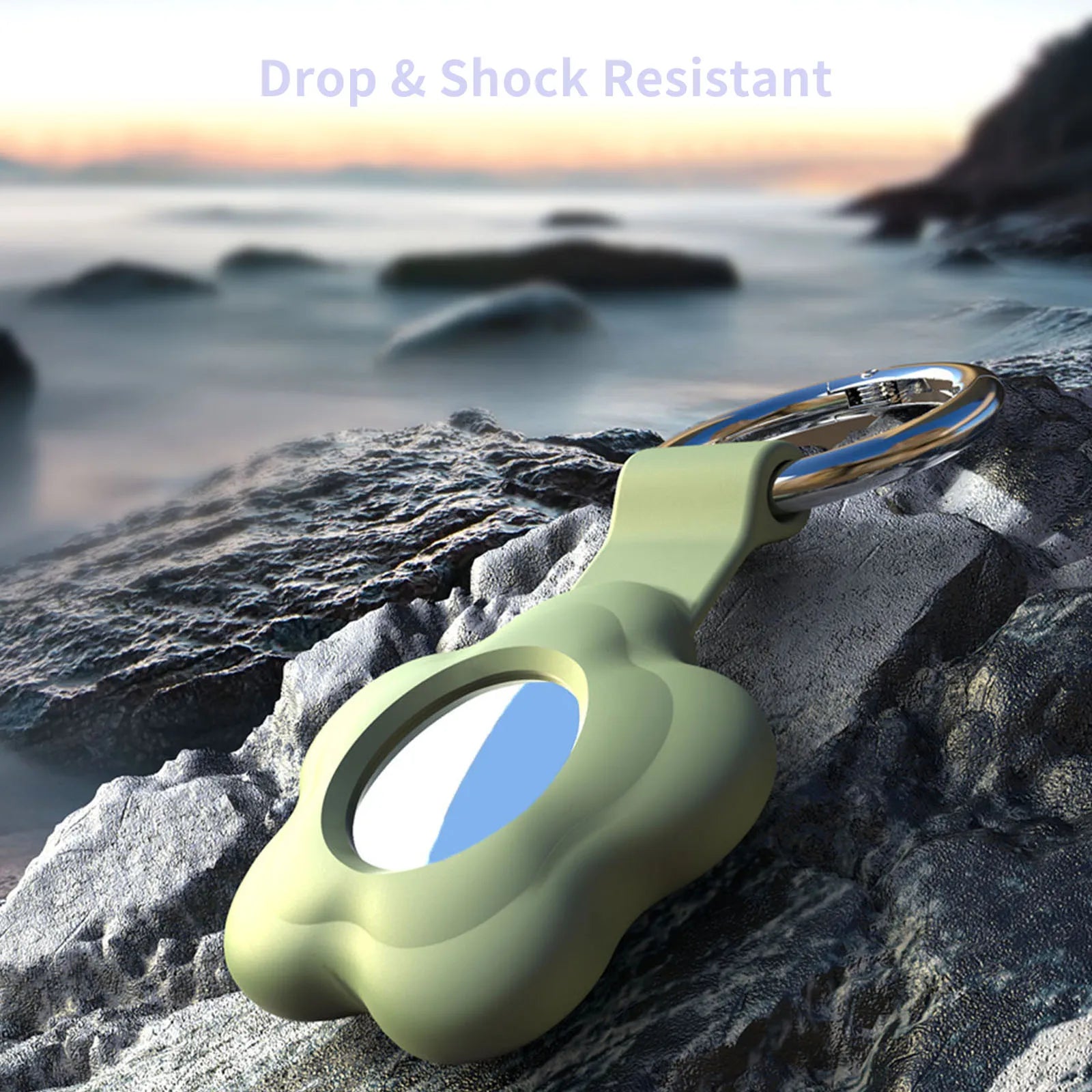 Airtag Silicone Case with Keychain