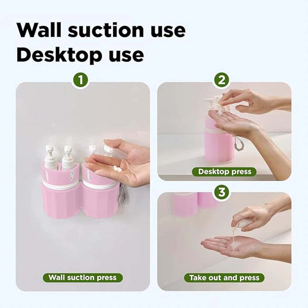 4In1 Travel Dispenser Bottles Toiletries