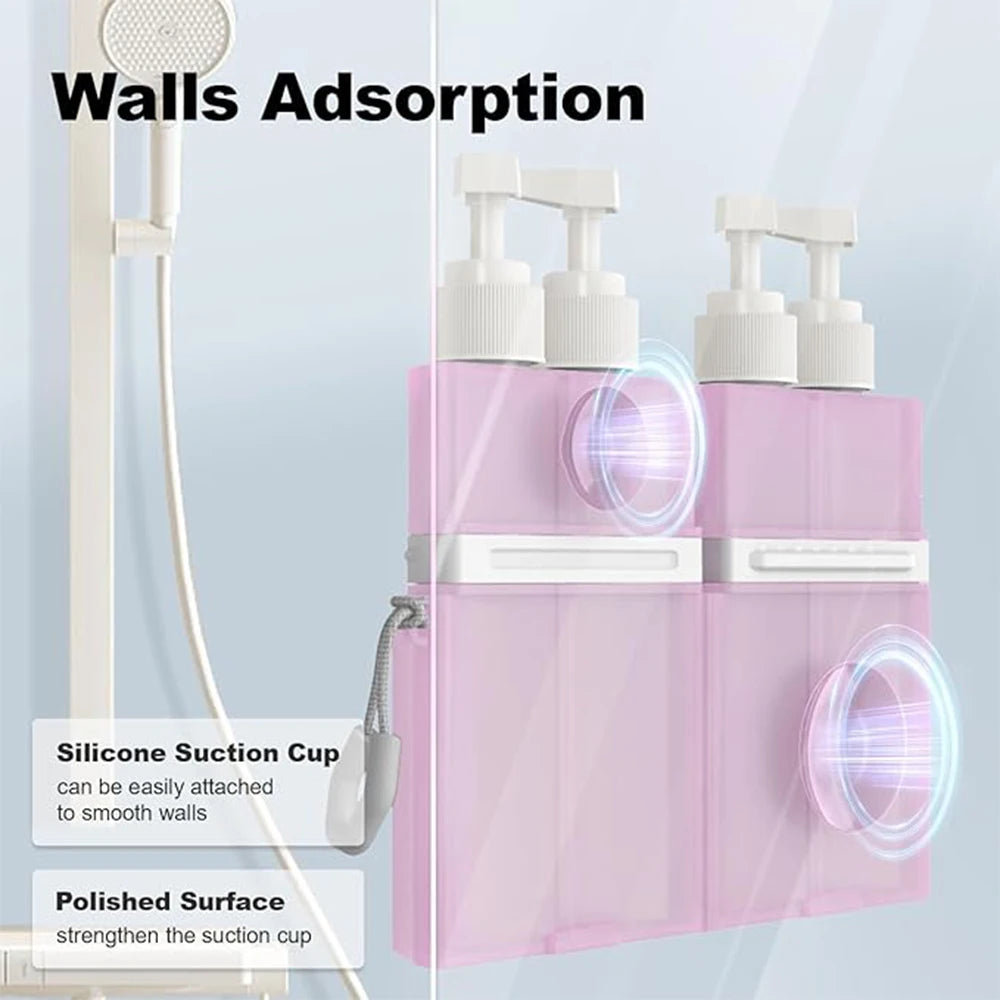 4In1 Travel Dispenser Bottles Toiletries