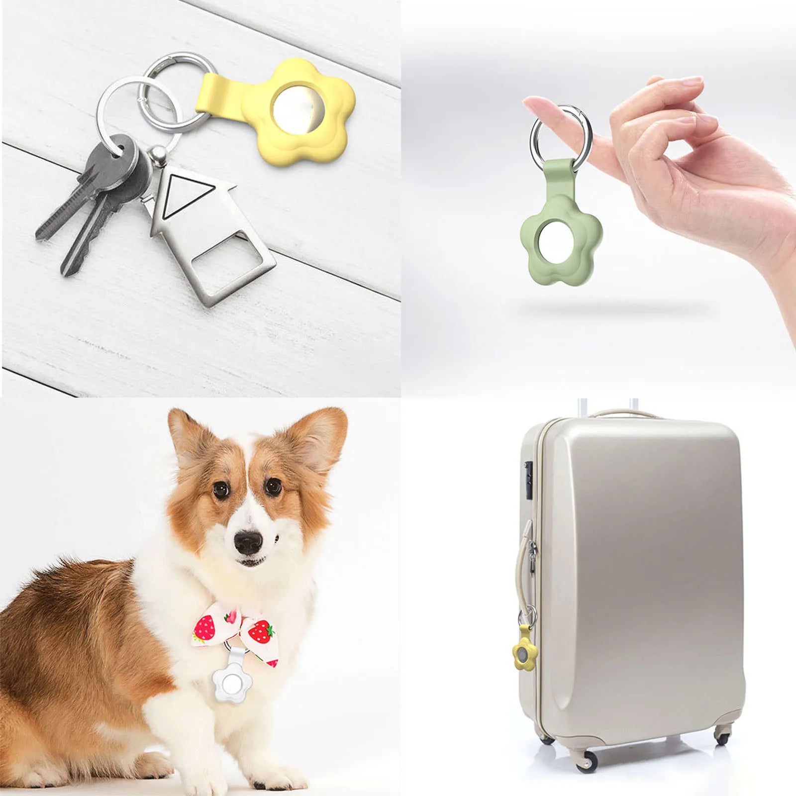 Airtag Silicone Case with Keychain