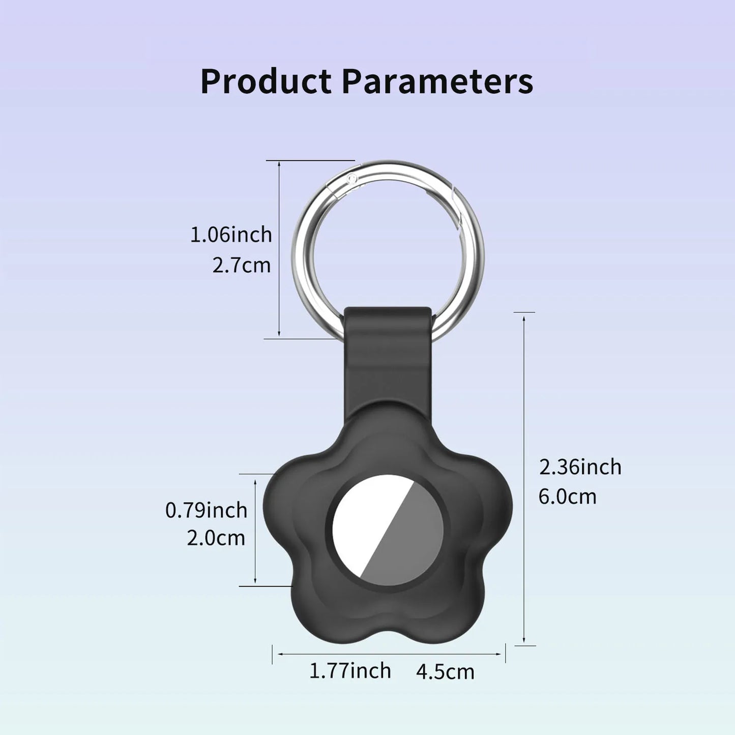 Airtag Silicone Case with Keychain