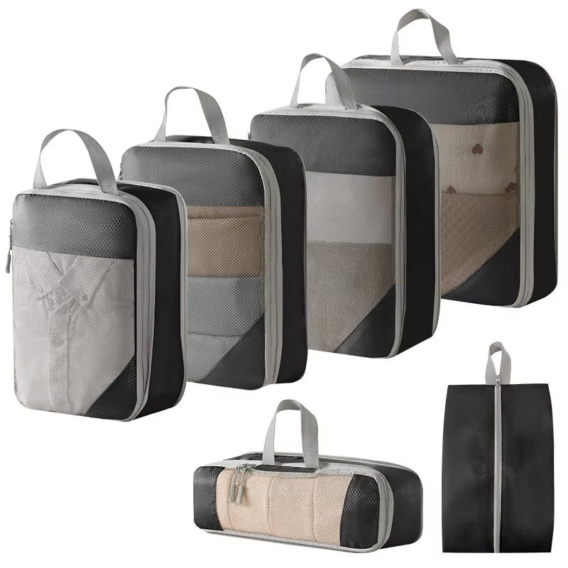 Compression Packing Cubes for Suitcases