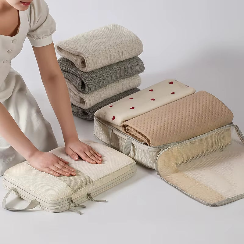 Compression Packing Cubes for Suitcases